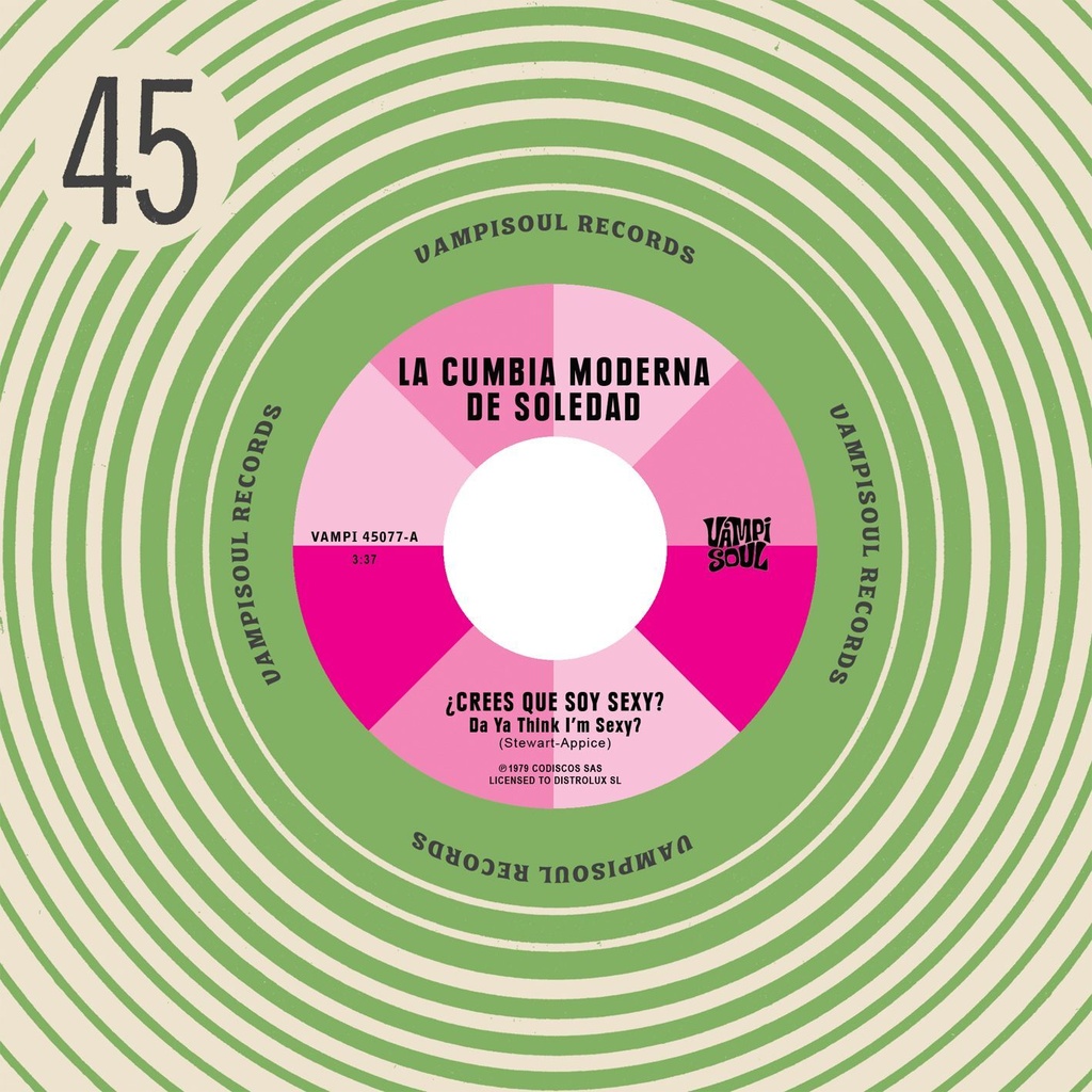 [NLP4531] La Cumbia Moderna De Soledad/Machuca Cumbia Da Ya Think I'm Sexy?/Stayin' Alive (Vinyl) 7 Single