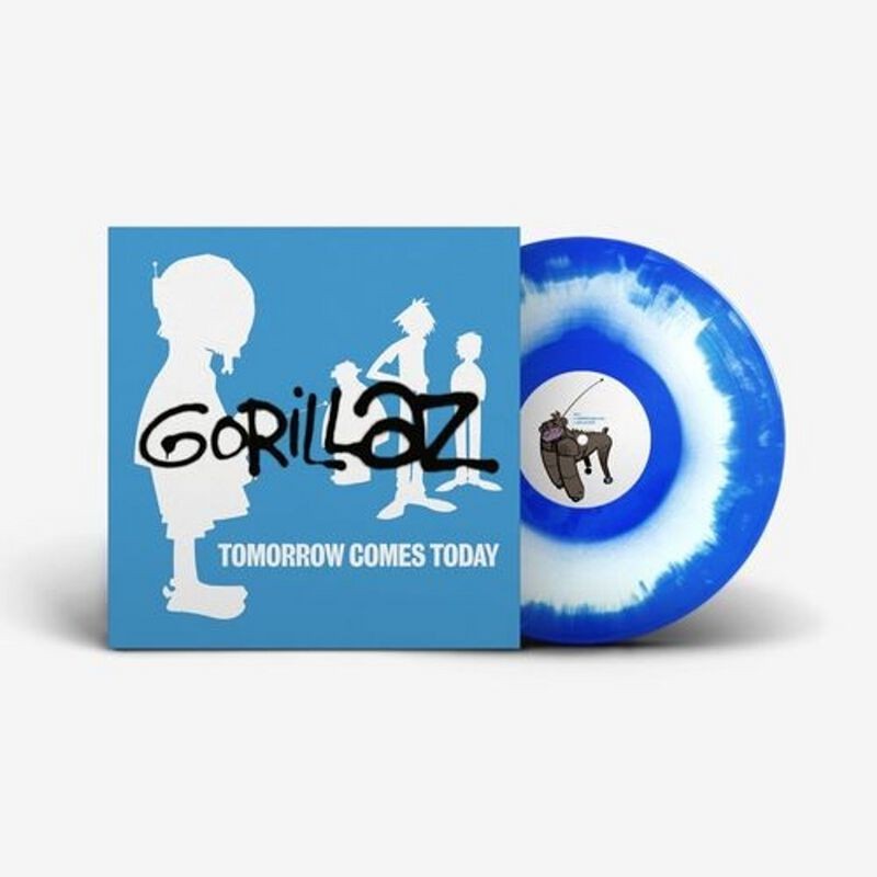 Gorillaz - Tomorrow Comes Today EP (white and Blue Colour-in-colour)