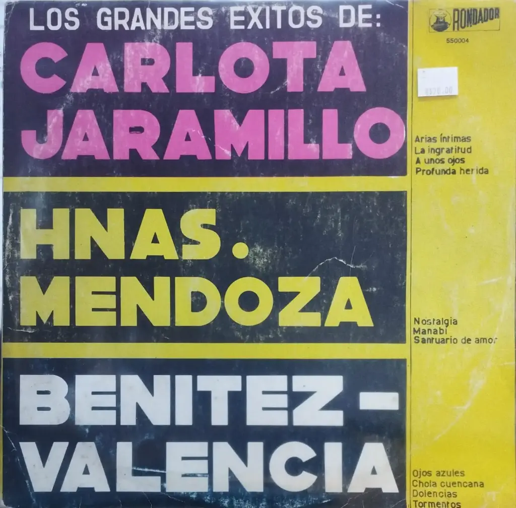 Los Grandes Exitos de- Carlota Jaramillo, HNAS. Mendoza, Benitez-Valencia 