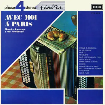 Maurice Larcange And His Accordions – Avec Moi A Paris