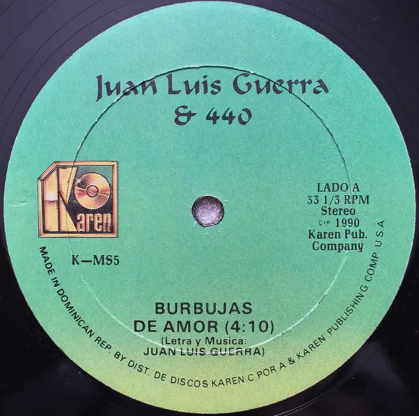 Juan Luis Guerra & 440 – Burbujas De Amor / Angel Para Una Tambora