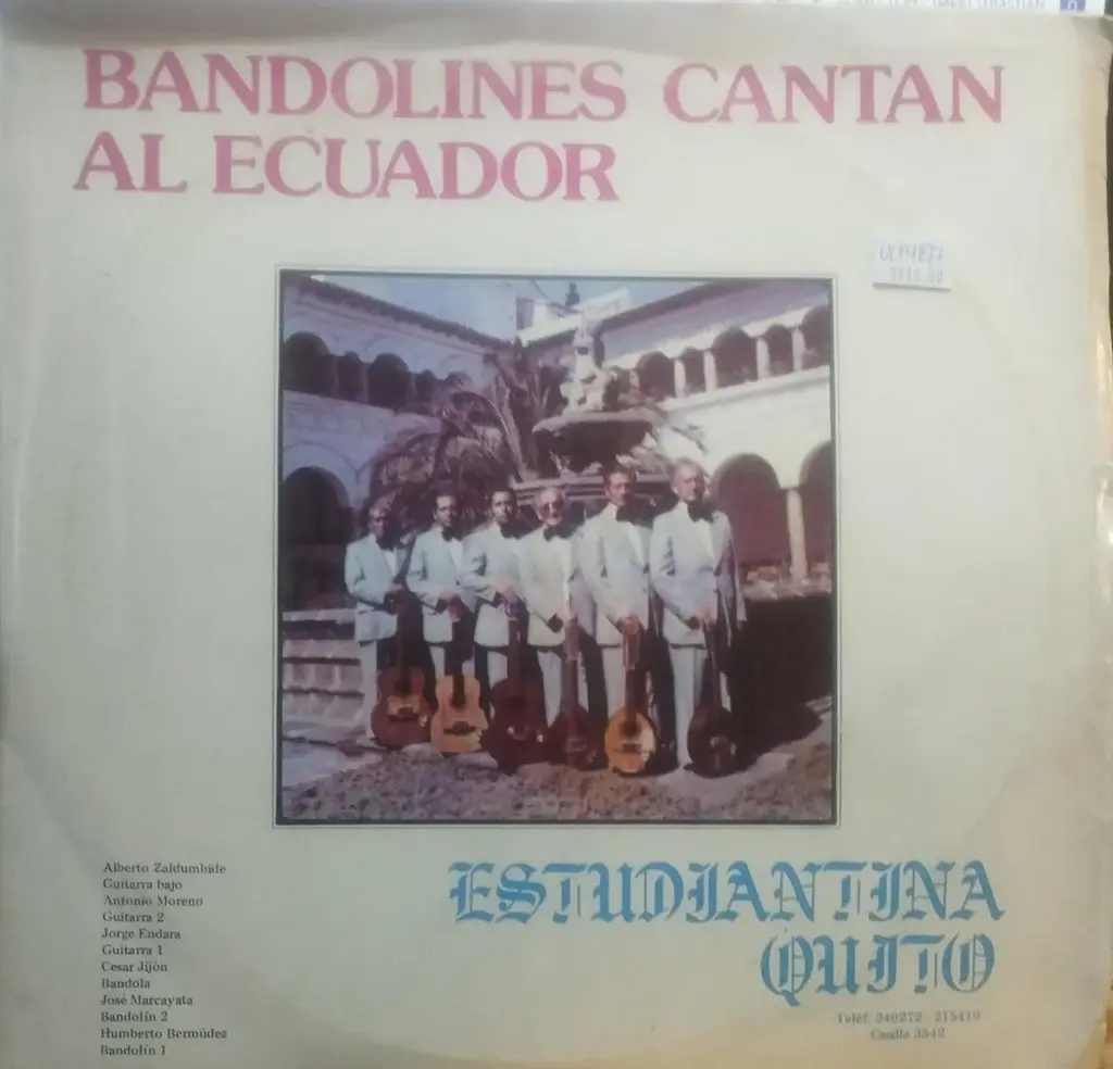 [ULP4877] Estudiantina Quito – Bandolines Cantan Al Ecuador