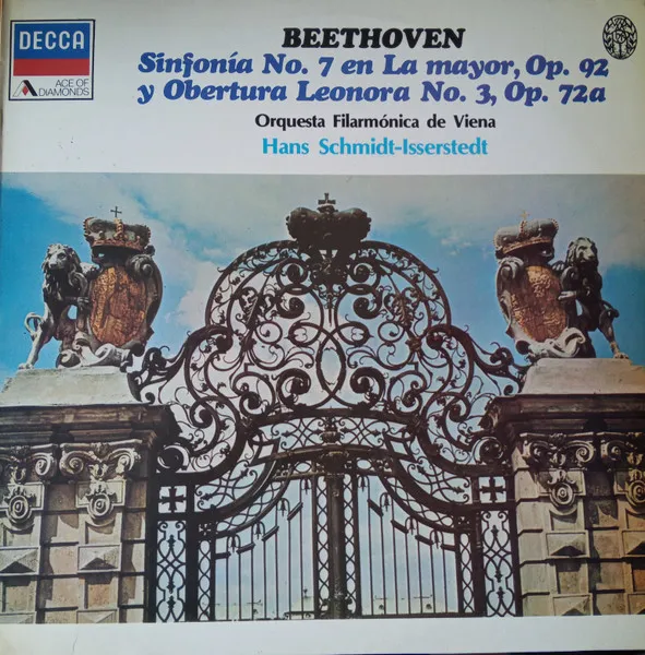 [ULP4917] Beethoven, Orquesta Filarmónica De Viena, Hans Schmidt-Isserstedt – Sinfonía No. 7 En La Mayor, Op. 92 / Obertura Leonora No. 3, Op. 72a
