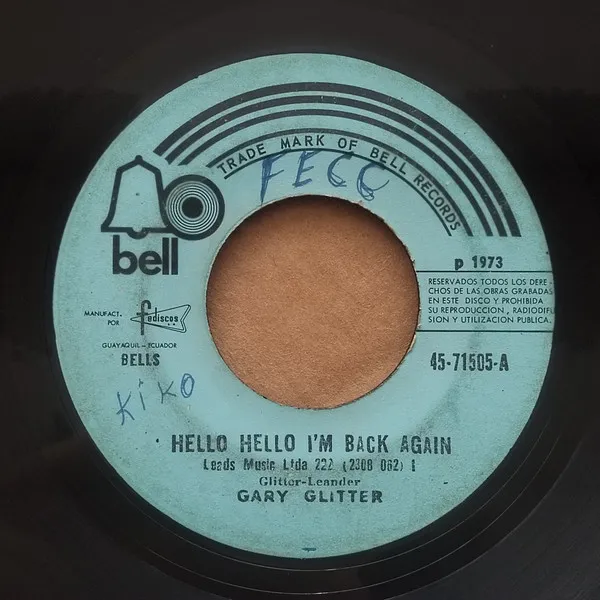 Gary Glitter – Hello Hello I'm Back Again