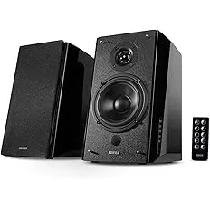 Edifier R2000DB Powered Bluetooth Bookshelf Speakers - Near-Field Studio Monitors - Optical Input - 120 Watts RMS (Black)