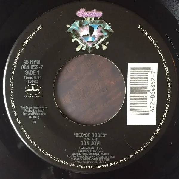 [U7'136] Bon Jovi – Bed Of Roses