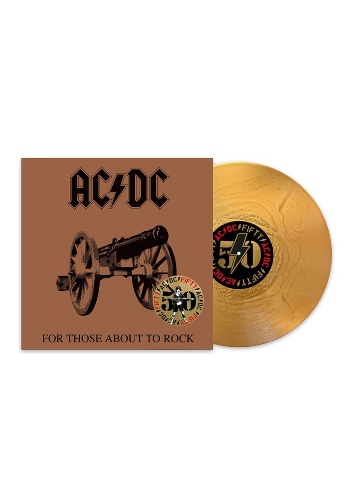 [NLP5092] AC/DC – For Those About To Rock (50th Anniversary Gold Vinyl)