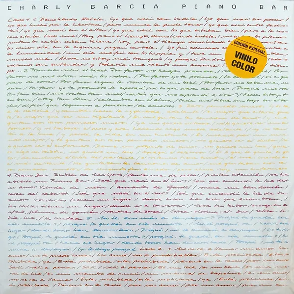 Charly Garcia – Piano Bar (Colored Vinyl)