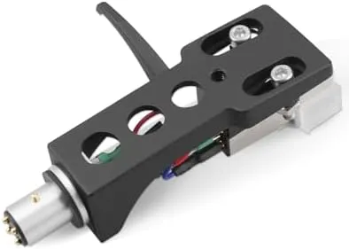 Black Headshell, AT-3600L Magnetic Cartridge Stylus Fit for Technics SL D1, SL D1K, SL D2, SL D202, SL D205, SL D2K, SL D3, SL D303, SL D33, SL D3K, SL D5