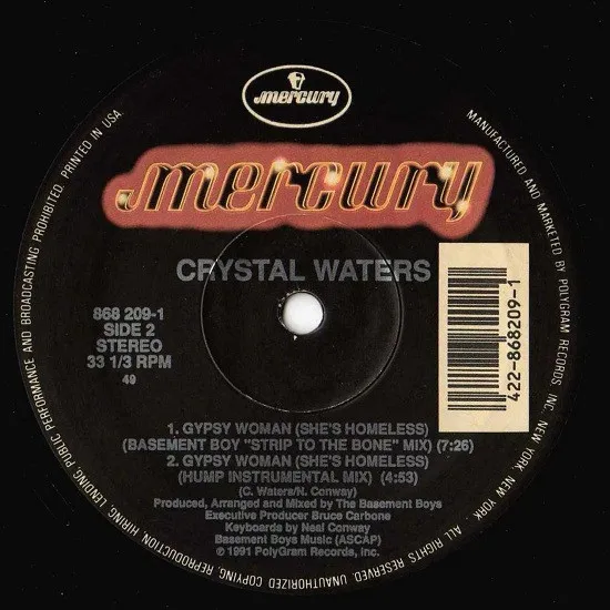 Crystal Waters – Gypsy Woman (She's Homeless)