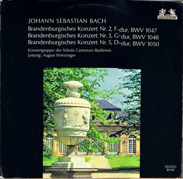 [ULP5424] Johann Sebastian Bach, Konzertgruppe Der Schola Cantorum Basiliensis, August Wenzinger – Brandenburgische Konzerte Nr. 2, F-dur, BWV 1047, Nr. 3, G-dur, BWV 1048, Nr. 5, D-dur, BWV 1050