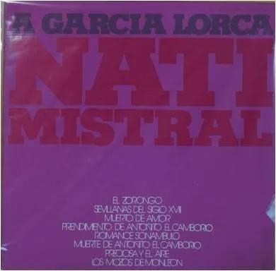 Nati Mistral – A Garcia Lorca