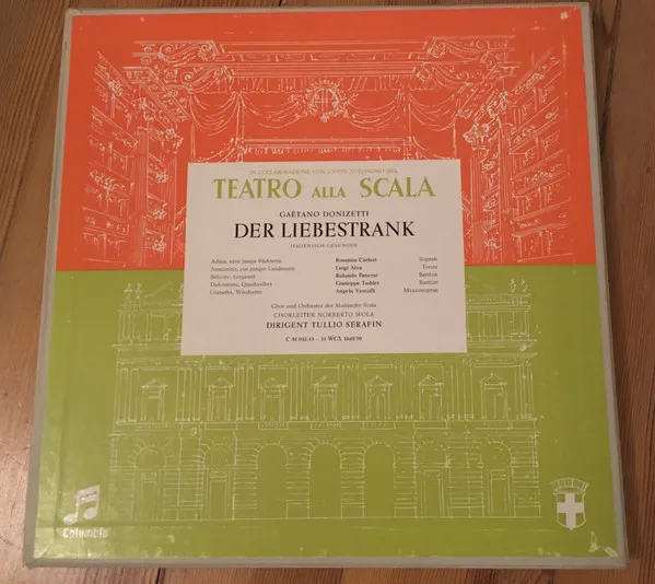 Tullio Serafin Dirigent Teatro Alla Scala With Norberto Mola Dirigent Chor Und Orchester Der Mailänder Scala – Der Liebestrank
