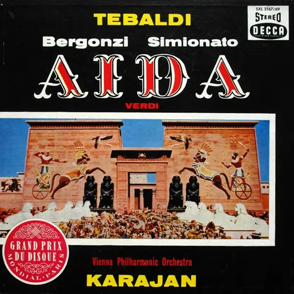 Tebaldi, Bergonzi, Simionato, Verdi, Vienna Philharmonic Orchestra, Karajan – Aida
