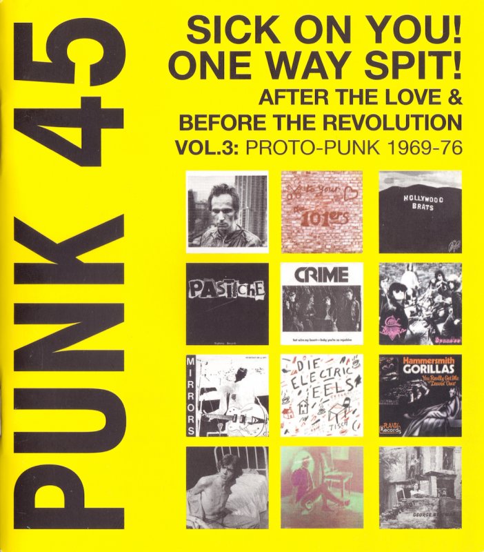 VVAA - PUNK 45, SICK ON YOU! ONE WAY SPIT! 2LP