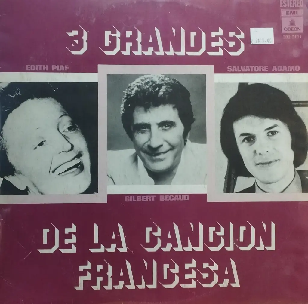 [ULP3001] Edith Piaf, Gilbert Becaud, Salvatore Adamo – 3 Grandes de la Cancion Francesa