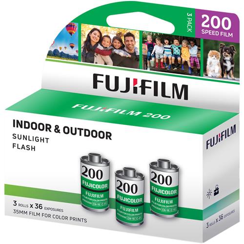 [Film052] Fujifilm 35mm Color Negative Roll Film, 200 ISO, 36 Exposures